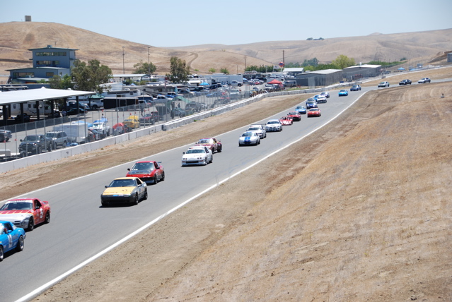 cars on back straight